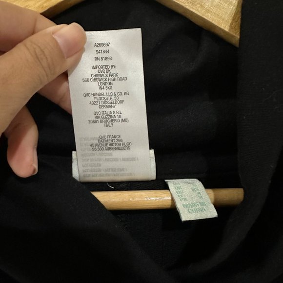 LOGO Lori Goldstein Lounge Black Athleisure Wear Black Womens Size XS Outerwear - Picture 6 of 12